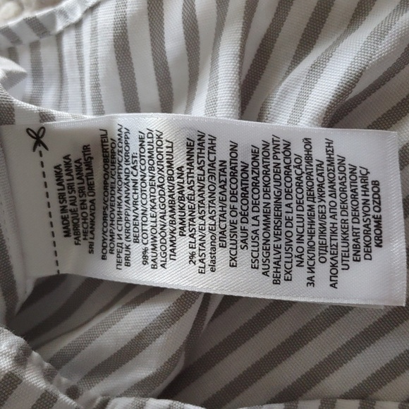 NWT Polo Ralph Lauren Classic Fit Size XL Grey White Stripe Button Down Shirt - Picture 11 of 14